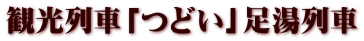 観光列車「つどい」足湯列車